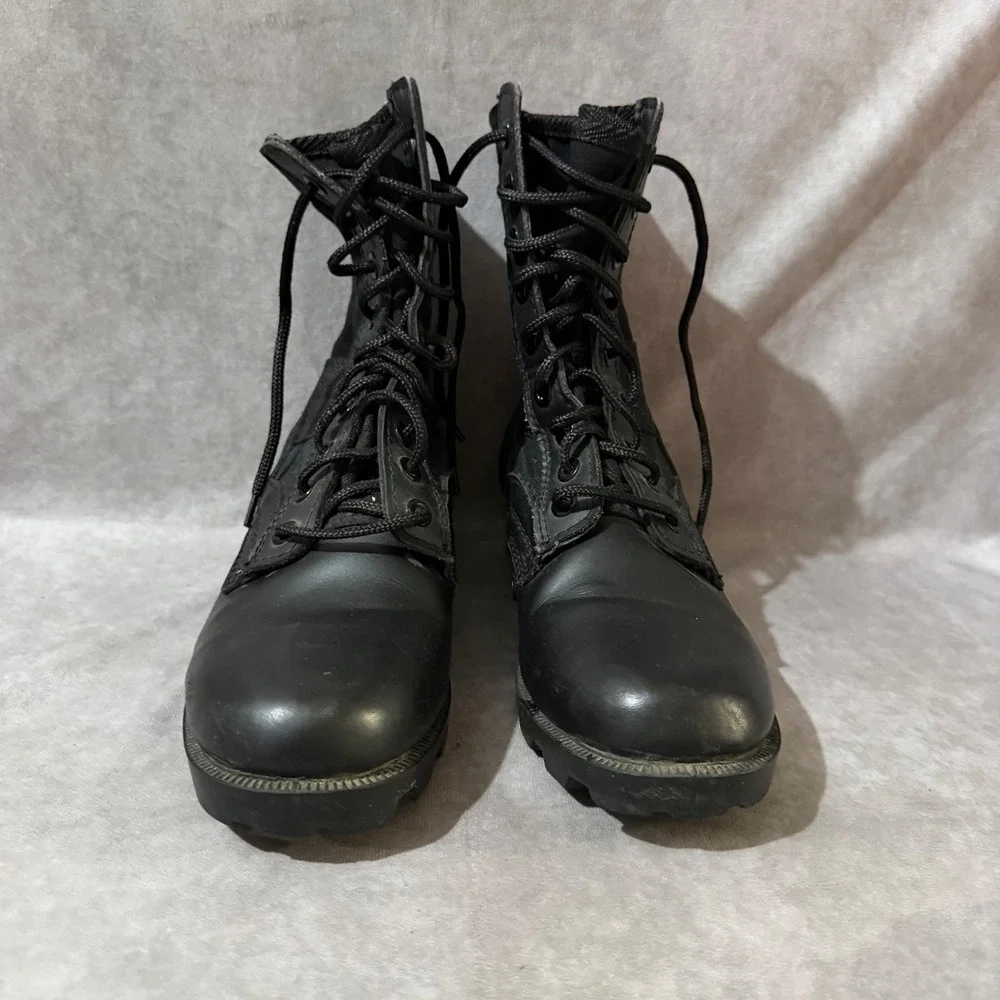 Rothco Jungle Boots Men Size 8R Black Good Tactical Military Combat Lug Sole